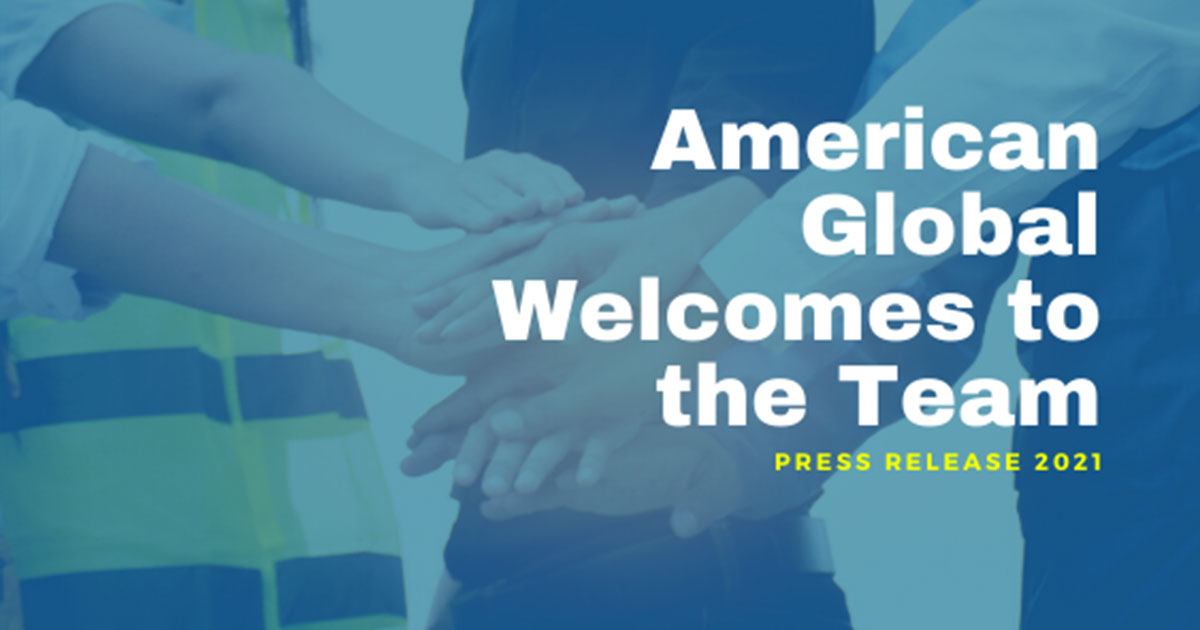press release image of American Global’s welcome to the team message