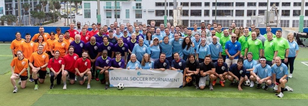 America Global Annual Soccer Tournament team members