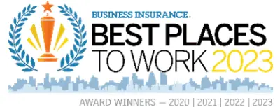 A picture of the best place to work award.