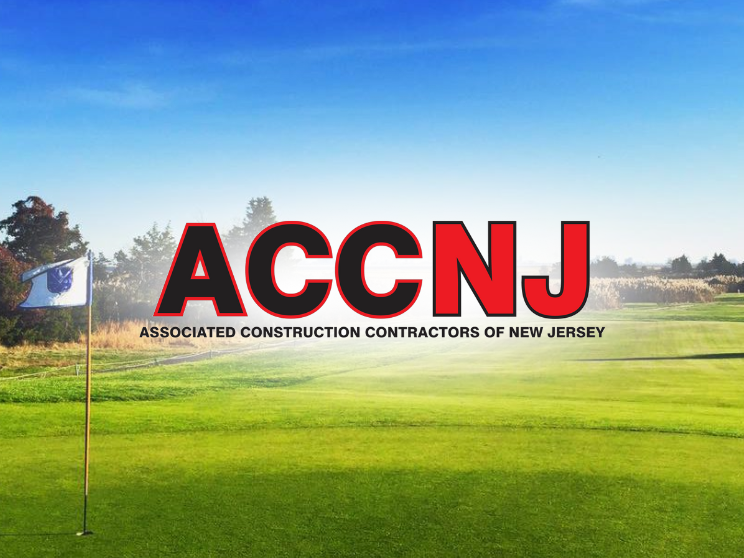 ACCNJ logo on a golf course.