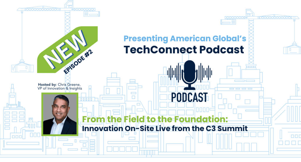 a graphic with the podcast title and an image of host Chris Greene