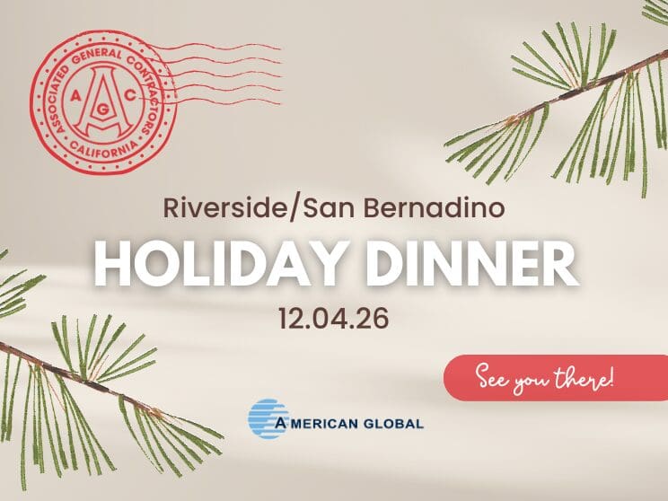 Holiday dinner invitation with pine branches.