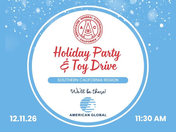 Holiday party and toy drive announcement.