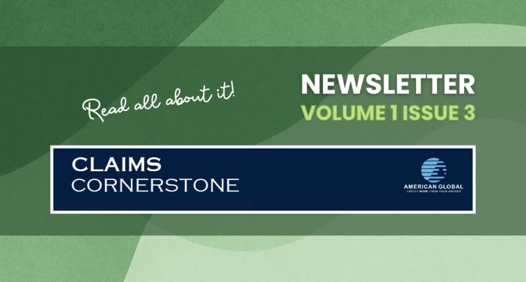 Newsletter cover, Volume 1 Issue 3.