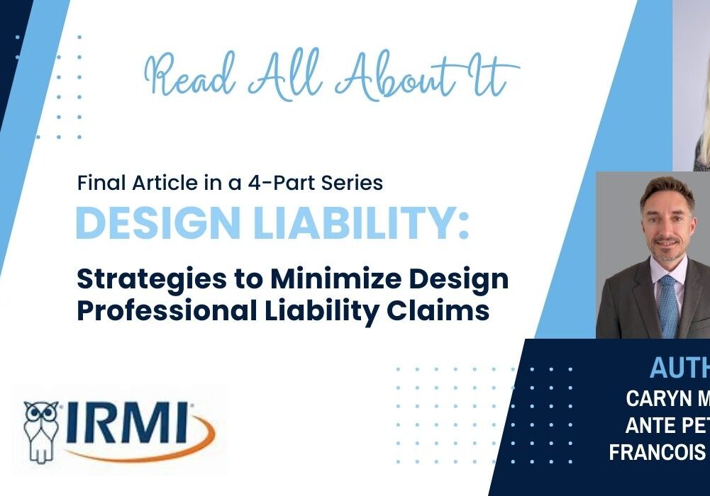 Design liability article by IRMI authors.