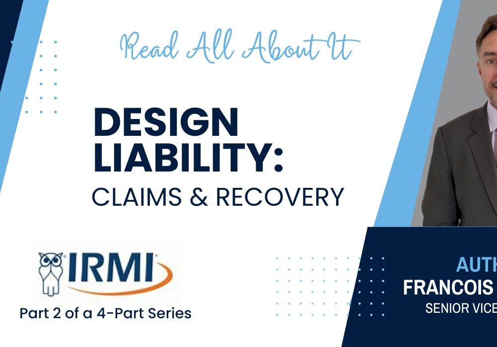 Design liability claims and recovery article.