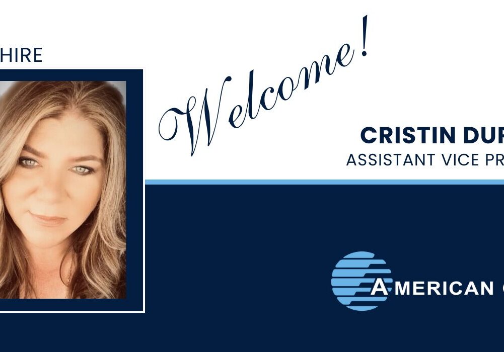 Cristin Durkin, new hire at American Global.