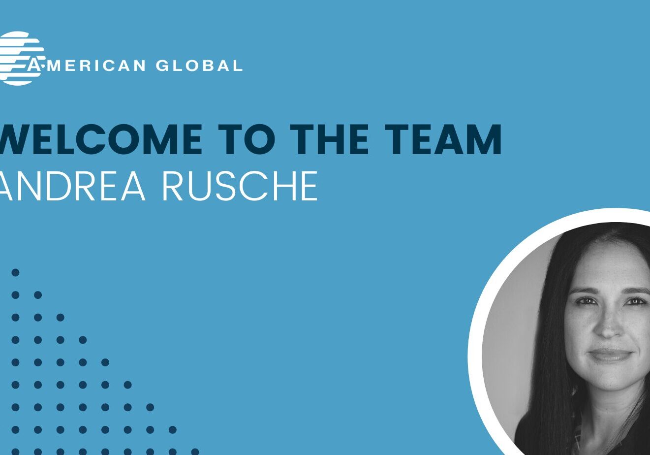 Welcome Andrea Rusche to the American Global team.